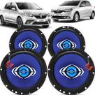 Kit Alto Falantes Dianteiros e Traseiros Renault Logan 2014 até 2021 - Hurricane Class 520w