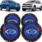 Kit Alto Falantes Dianteiros e Traseiros Volkswagen Amarok CD 2010 até 2021 - Hurricane Class 520w