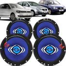 Kit Alto Falantes Dianteiros e Traseiros Volkswagen Polo 2002 até 2014 - Hurricane Class 520w