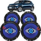 Kit Alto Falantes Dianteiros e Traseiros Volkswagen T-Cross 2019 até 2021 - Hurricane Class 520w