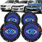 Kit Alto Falantes Dianteiros e Traseiros Volkswagen Tiguan 2009 até 2021 - Hurricane Class 520w