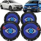 Kit Alto Falantes Dianteiros e Traseiros Volkswagen Virtus 2017 até 2022 - Hurricane Class 520w