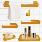 Kit Alumínio 6 Peças Lavabo/banheiro Marin - 5 Cores