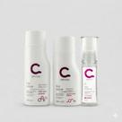 kit amávia shampoo + condicionador + serum liso nobre