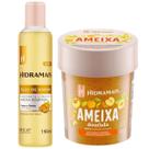 Kit Ameixa Dourada 1 Sabonete Óleo 190ml + 1 Geléia Esfoliante 350g Hidramais