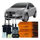 Kit Amortecedor Dianteiro Traseiro Batente Coifa Coxim Fiat Linea 2008 Á 2016