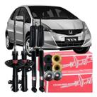 Kit Amortecedor Dianteiro Traseiro Fit City 1.5 2009 2014
