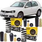 Kit amortecedor + par mola suspensao dianteira e traseira - golf 2001 a 2008 - kit01026