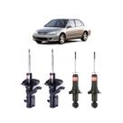 Kit amortecedores dianteiros traseiros direito esquerdo - civic 2003 a 2006 - kit01103