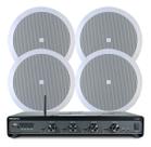 Kit Amplificador Frahm 4500 G5 4 Canais e 4 Arandela Jbl 50w
