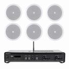 Kit Amplificador Frahm Slim 2700 160W 6 Arandelas JBL Redonda 6CO2R 25W Branca Som Ambiente Original Kit Amplificador Frahm Slim 2700 160W 6 Arandelas JBL Redonda 6CO2R 25W Branca Som Ambiente Original