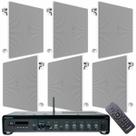 Kit Amplificador Frahm Slim 3700 Buetooth 240W e 6 Arandelas 6 pol Quadradas JBL 6CO3Q 70W cada