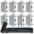 Kit Amplificador Frahm Slim 3700 G5 2 canais 240W e 08 Arandelas 6 pol Quadradas 50W JBL 6CO1Q Kit Amplificador Frahm Slim 3700 G5 2 canais 240W e 08 Arandelas 6 pol Quadradas 50W JBL 6CO1Q