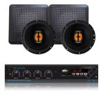 Kit Amplificador Lsa 400.4 60wrms + 2 Arandelas Jb Flex