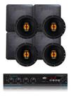 Kit Amplificador Lsa 400.4 60wrms + 4 Arandelas Jb Flex