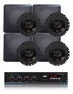 Kit Amplificador Lsa 400.4 60wrms + 4 Arandelas Jbl Flex4