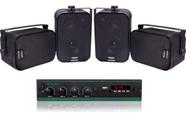 Kit Amplificador Lsa 700.4 120wrms + 2 Pares Sp400 Kit Amplificador Lsa 700.4 120wrms + 2 Pares Sp400