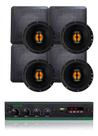 Kit Amplificador Lsa 700.4 120wrms + 4 Arandelas Jb Flex