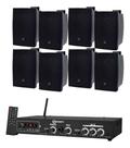 Kit Amplificador Taramps Ths 4001 400w Rms + 8 Caixas C321 Kit Amplificador Taramps Ths 4001 400w Rms + 8 Caixas C321