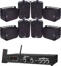 Kit Amplificador Taramps Ths 4001 400w Rms + 8 Caixas Sp400