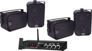 Kit Amplificador Ths 1900 Taramps 60wrms + 4 Caixas Sp400