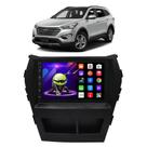 Kit android 8.1 santa fé 16/20 2 din suporte pto epx505 camb