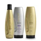 Kit Aneethun Blond System - Shampoo Silver 300ml + Máscara Matizante 250g + Máscara Iluminadora 250g