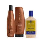 Kit aneethun kera shampoo + finalizador + creme de silicone - 3 itens