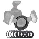 Kit Anel Para Montagem De Flash Macro Godox Mf12 Em Lentes - Completo Kit Anel Para Montagem De Flash Macro Godox Mf12 Em Lentes - Completo