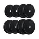Kit Anilha Bumper Hi Temp All Black 100kg Kit Anilha Bumper Hi Temp All Black 100kg