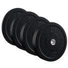 Kit Anilha Bumper Hi Temp All Black 5/10/15/20kg D1