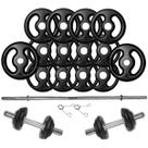 Kit Anilhas e Barras para Musculação - 23 Peças Kit Anilhas e Barras para Musculação - 23 Peças