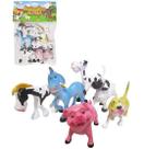 Kit animais da granja de pvc com 6 pçs Kit animais da granja de pvc com 6 pçs