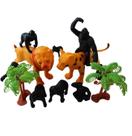 Kit Animais de Borracha Atóxico Educativo, Pedagógico ou Decorativo Fazenda, Selva, África Vários Modelos