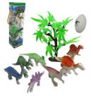 Kit Animal Dinossauro De Plástico Nature The Zoo Caixa Pvc Com 8 Peças