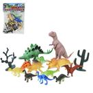 Kit animal dinossauro de pvc dino world com acessorios 15 pecas na solapa - 96 EMBALAGENS