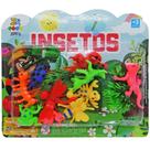Kit animal selvagem insetos de pvc cartoon com acessorios 15 pecas - JR TOYS