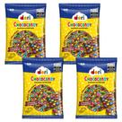 Kit Aniversário Chocolate Confeitado e Colorido 4Un de 500g