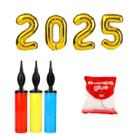 Kit Ano Novo 2025 Balão Dourado Festa Decoração Réveillon