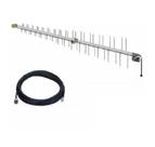 Kit Antena Celular FullBand 15dbi - PROELETRONIC + 15M Cabo N/TNC