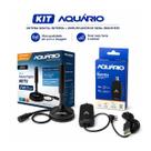 Kit antena digital aquario dtv-200 interna com cabo 2.5m hdtv 4k + amplificador de sinal antena booster bt-26