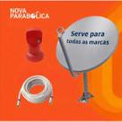 Kit Antena Ku + Lnbf Simples + Cabo 15 metros + 2 Conectores Kit Antena Ku + Lnbf Simples + Cabo 15 metros + 2 Conectores