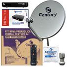 Kit Antena Parabolica Century Digital Midiabox B8 Lnbf cabo Kit Antena Parabolica Century Digital Midiabox B8 Lnbf cabo