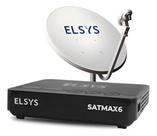 Kit Antena Parabólica Digital Hd C/ Receptor Satmax 6 Elsys