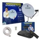 Kit Antena Parabólica ku digital hdtv vivensis VX10