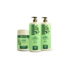 Kit Antiqueda Jaborandi Bio Extratus - Shampoo 1L + Condicionador 1L + Creme 1Kg - Vegano