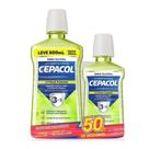 Kit Antisséptico Bucal Cepacol Citrus 500ml Mais Cepacol Citrus 250ml