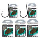 Kit Anzol Crown Chinu Black Super Resistente Cartela nº 2 4 6 8 10 - 50 Peças Kit Anzol Crown Chinu Black Super Resistente Cartela nº 2 4 6 8 10 - 50 Peças