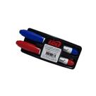 Kit apagador e pincel para quadro branco Azul/Vermelho - Radex Kit apagador e pincel para quadro branco Azul/Vermelho - Radex
