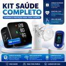 Kit Aparelho de Pressão Digital + Oxímetro de Dedo + Nebulizador Portátil Inalador Completo Saúde Ca Kit Aparelho de Pressão Digital + Oxímetro de Dedo + Nebulizador Portátil Inalador Completo Saúde Ca